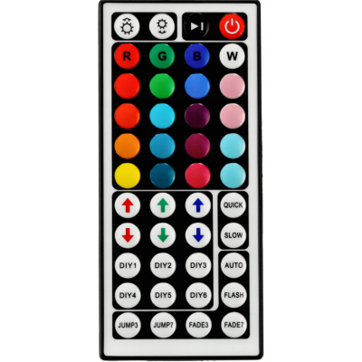 Ovladač pro RGB LED pásky IR44 6A Infračervené dálkové ovládání 12-24V