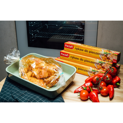 Pečicí papír s tepelně odolnými klipy 29 cm x 3 m Paclan 220° bezbarvý