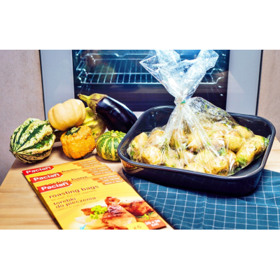 Pečicí sáčky s rukávem a kapsou 35x38cm, klipy 6 ks, Paclan