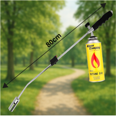 Plynový hořák pro 80cm kartuši se zapalovačem