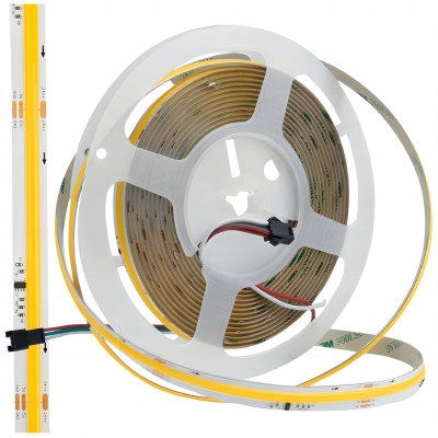 LED páska digitální COB 24V 5m 65W 3000K 1170lm digitální efekt tekoucí vody