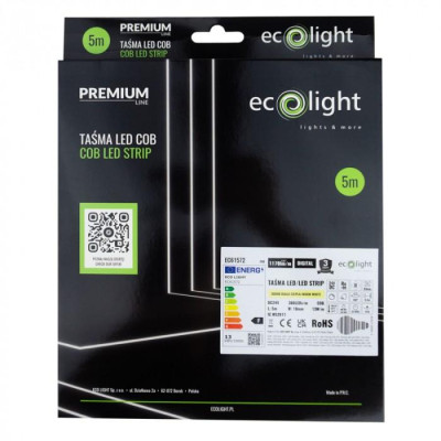 LED páska digitální COB 24V 5m 65W 3000K 1170lm digitální efekt tekoucí vody