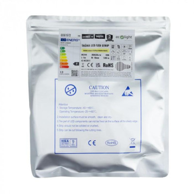 LED páska digitální COB 24V 5m 65W 3000K 1170lm digitální efekt tekoucí vody