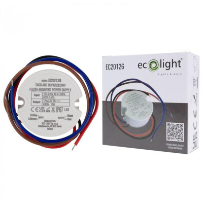 Napájecí zdroj FI60 10W 12V IP67 pro LED pásky - voděodolný IP67