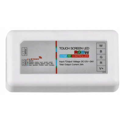 Ovladač LED RGB RGBW dálkové ovládání rádiový ovladač pro LED pásky 18A dotykový RF