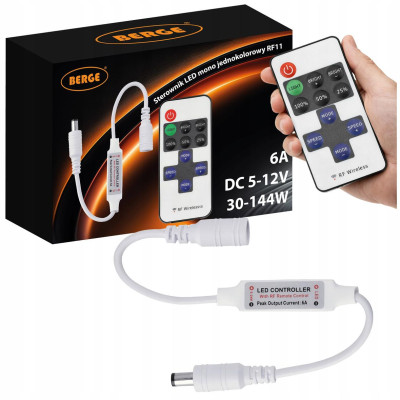 Ovladač stmívače LED pásků 5-24V 6A RF