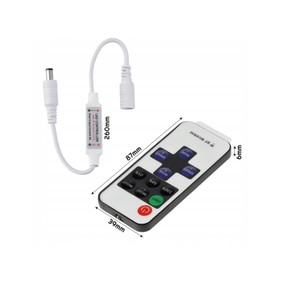 Ovladač stmívače LED pásků 5-24V 6A RF