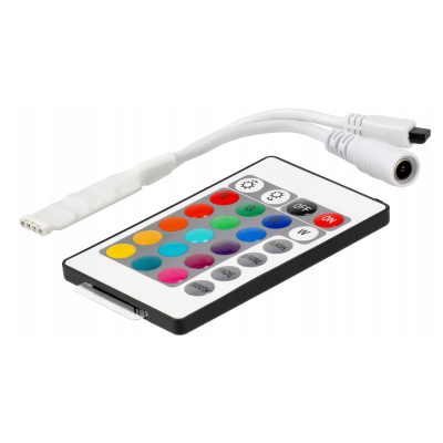 Dálkové ovládání LED pro RGB pásky, vícebarevný infračervený ovladač 72W