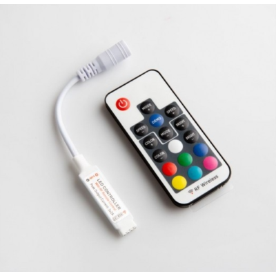 Dálkové ovládání pro RGB LED pásky 6A 72W 5-24V 12V Více funkcí Rádiové