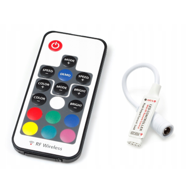 Dálkové ovládání pro RGB LED pásky 6A 72W 5-24V 12V Více funkcí Rádiové