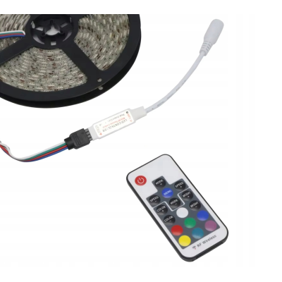 Dálkové ovládání pro RGB LED pásky 6A 72W 5-24V 12V Více funkcí Rádiové