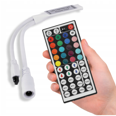 Dálkové ovládání pro RGB LED pásky 6A 72W IR44 Infračervený ovladač 5-24V