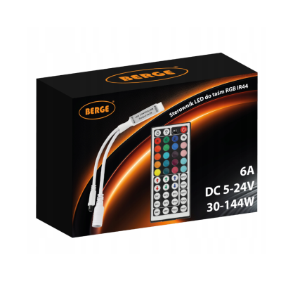 Dálkové ovládání pro RGB LED pásky 6A 72W IR44 Infračervený ovladač 5-24V