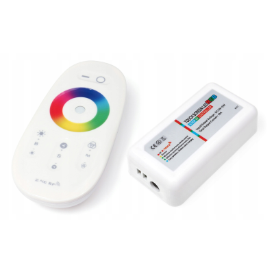 Dálkové ovládání pro RGB LED pásky s dotykovým ovládáním, více funkcí pro LED pásky, max. 216 W