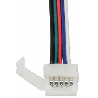 Konektor LED, zacvakávací konektor, regulátor pásku, 5pinový RGBW, pro 10mm RGBW pásek