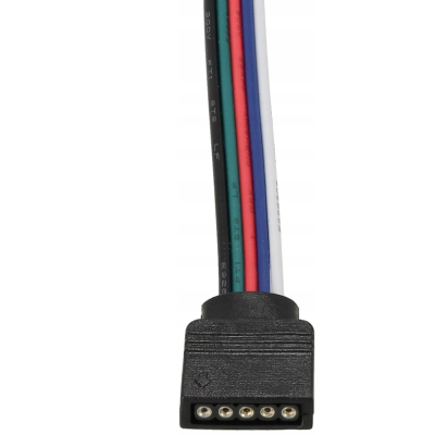 Konektor LED, zacvakávací konektor, regulátor pásku, 5pinový RGBW, pro 10mm RGBW pásek