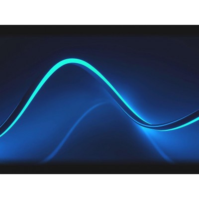 LED pásek NEON - 230V - 1m - 8W/m - IP65 - azurová