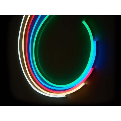 LED pásek NEON - 230V - 1m - 8W/m - IP65 - azurová