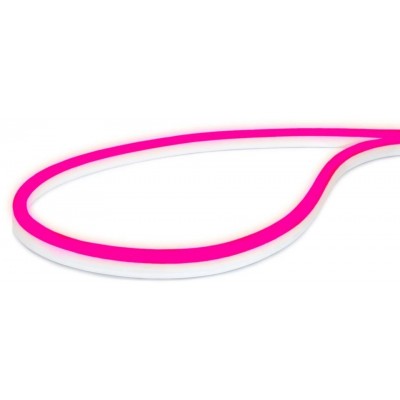 LED pásek NEON - 230V - 1m - 8W/m - IP65 - růžový