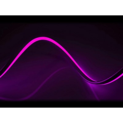 LED pásek NEON - 230V - 1m - 8W/m - IP65 - růžový