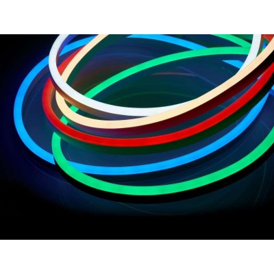 LED pásek NEON - 230V - 1m - 8W/m - IP65 - růžový