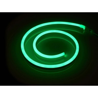 LED pásek NEON - 230V - 1m - 8W/m - IP65 - zelená